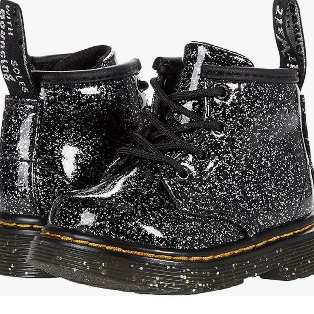 TODDLER 1460 GLITTER LACE UP BOOTS size 7